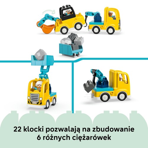 DUPLO® Moje miasteczko Maszyny budowlane 3 w 1 10475 LEGO 1 sztuka
