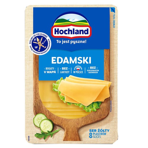 Ser edamski w plastrach Hochland 135 g