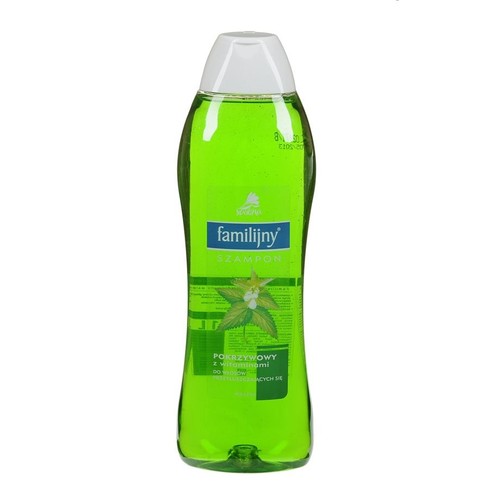 Szampon pokrzywowy z witaminami do włosów przetłuszczających się. Familijny 1000 ml