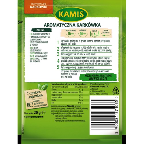 Przyprawa do karkówki Kamis 12 g