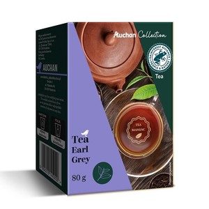 Herbata czarna cejlońska Earl Grey liściasta  Auchan Collection  80 g