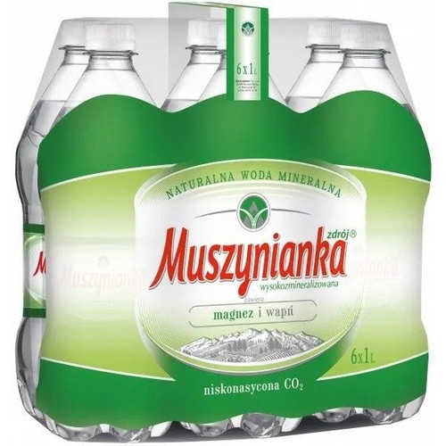 Naturalna woda mineralna niegazowana Muszynianka  6 x 1 l