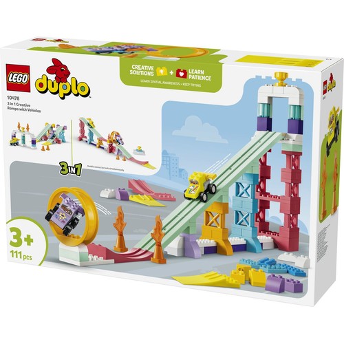 DUPLO Moje miasteczko Kreatywne rampy 3 w 1 z pojazdami 10478 LEGO 1 sztuka