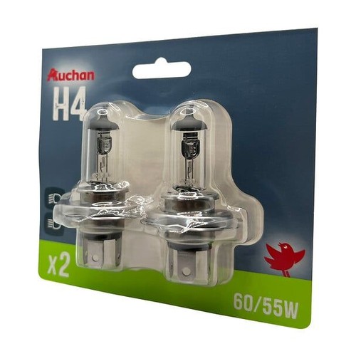 Zestaw żarówek samochodowych przednich 2szt H4 60/55W Auchan 1 sztuka