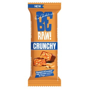 Baton Crunchy z orzechami arachidowymi i nadzieniem o smaku karmelowym  Be Raw! 40 g