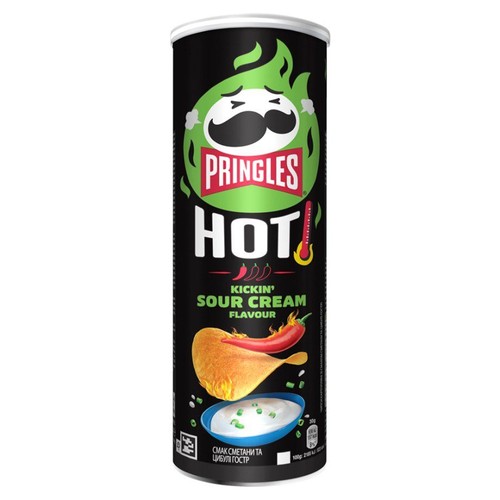 Chipsy Hot Kickin Sour Cream Pringles 160 g