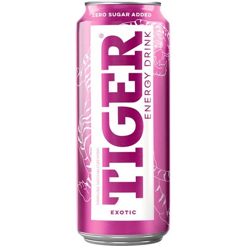 Napój energetyzujący o smaku owoców egzotycznych  TIGER 500 ml