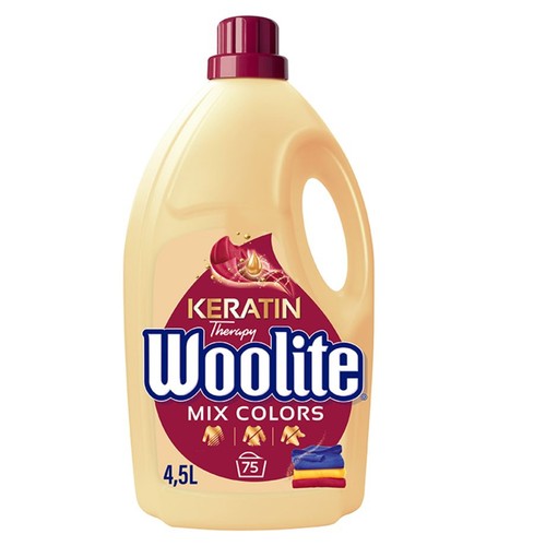 Płyn do prania ubrań kolorowych Keratin 75 prań Woolite 4.5 l
