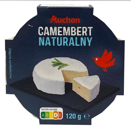 Ser camembert naturalny Auchan 120 g