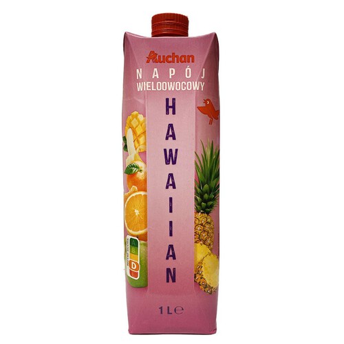 Napój wieloowocowy Hawaiian Auchan 1 l