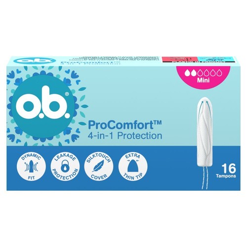 Tampony ProComfort 4-in-1 mini o.b. 16 sztuk