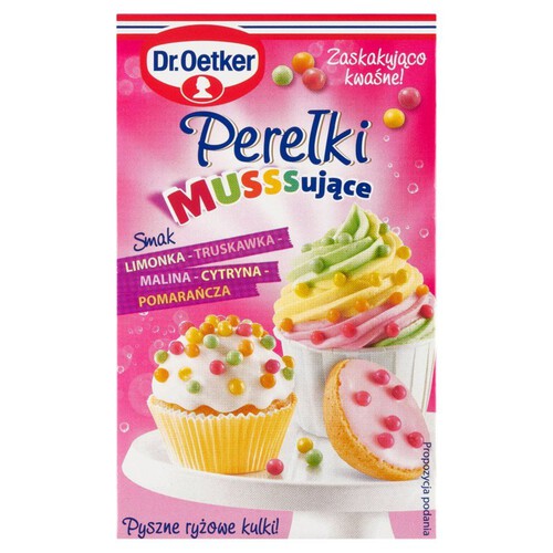 Perełki Mussssujące owocowe kuleczki ryżowe  Dr.Oetker 30 g