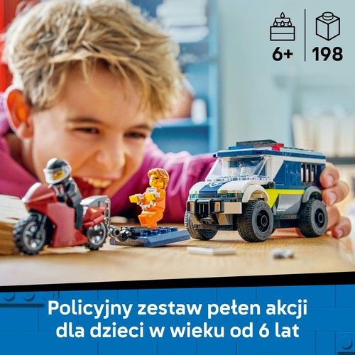 City Furgonetka policyjnego konwoju więziennego 60479, zabawka konstrukcyjna LEGO 1 sztuka