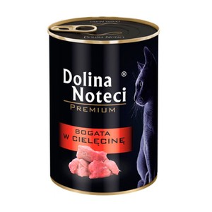 Pełnoporcjowa karma dla kotów z cielęciną Dolina Noteci 400 g