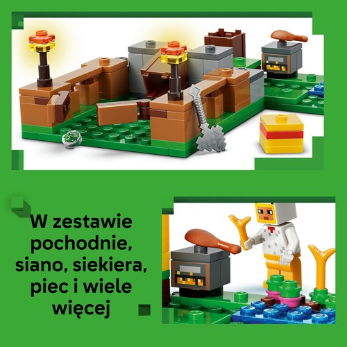Minecraft® Farma kurczaków 21585 LEGO 1 sztuka