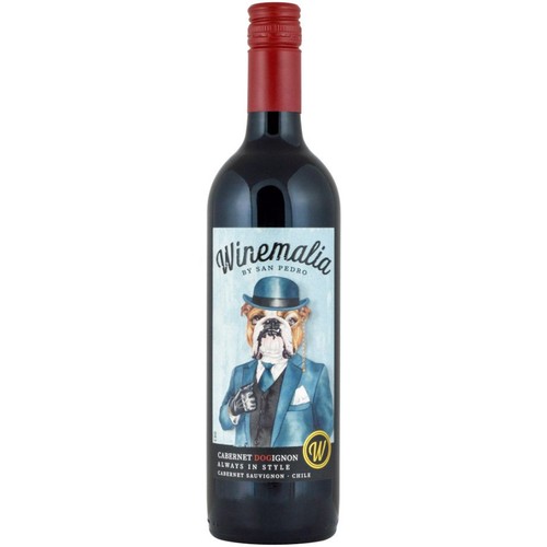 Wino chilijskie czerwone wytrawne Cabernet Doginon alk. 13,0% obj. Winemalia 750 ml