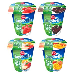 Jogobella Jogurt bez dodatku cukrów mix smaków Zott 150 g