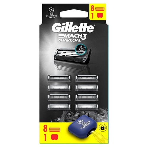 Wkłady do maszynek Mach3 Charcoal Gillette 8 sztuk