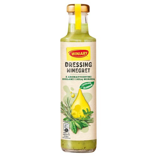 Dressing winegret z ziołami i solą morską Winiary 350 ml