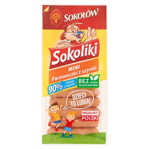 Sokoliki Paróweczki z szynki mini Sokołów 140 g