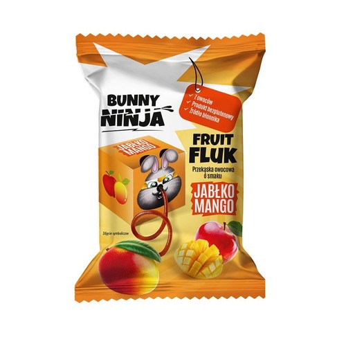 Przekąska owocowa jabłko-mango Bunny Ninja 15 g