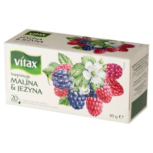 Herbata owocowa malina jeżyna Vitax 20 torebek