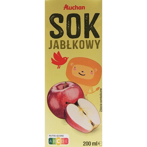 Sok jabłkowy Auchan 200 ml