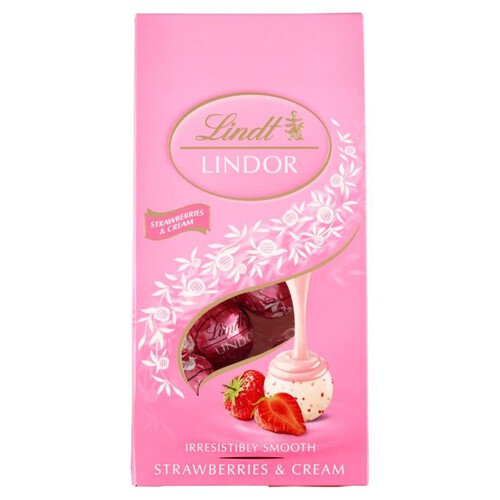 Praliny o smaku kremu truskawkowego  Lindt 100 g