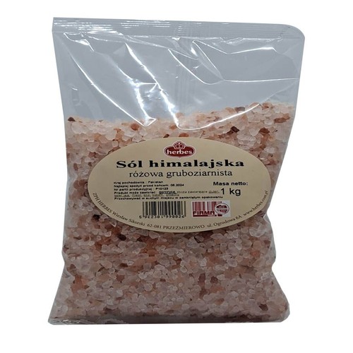Sól himalajska gruboziarnista Herbes 1 kg