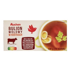 Bulion wołowy bez oleju palmowego Auchan 100 g