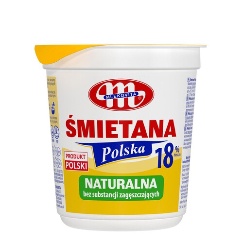 Śmietana Polska 18%  Mlekovita 400 g