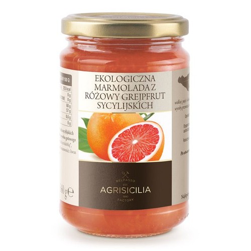 Ekologiczna Marmolada z grejpfutów sycylijskich Agrisicilia 360 g
