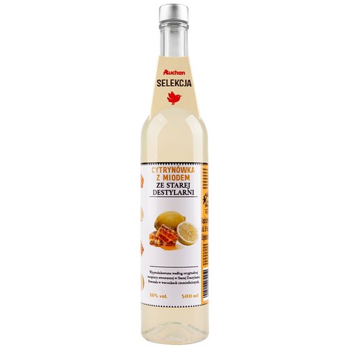 Wódka smakowa Cytrynówka z miodem ze Starej Destylarni alk. 16,0% obj. Auchan 500 ml