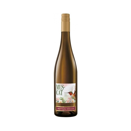 Wino mołdawskie białe półsłodkie Muscat alk. 12,0% obj. Matylda Muller 750 ml