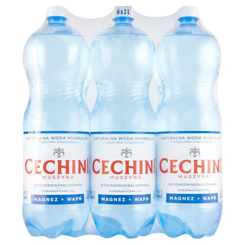 Woda mineralna gazowana Cechini Muszyna 6 x 2 l