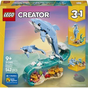 Zestaw konstrukcyjny Creator 3 w 1 Zwierzęta morskie: piękny delfin 31385 LEGO 1 sztuka