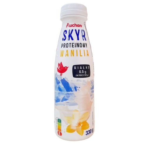 Jogurt skyr proteinowy wanilia Auchan 330 g