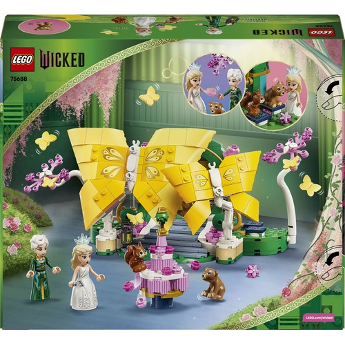 Wicked Dzień ślubu Glindy 75688, zabawka z motylami, do odgrywania ról LEGO 1 sztuka