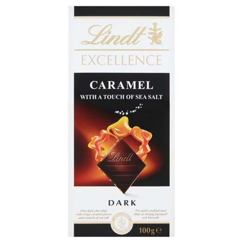 Excellence czekolada gorzka z karmelem i sola morską Lindt 100 g