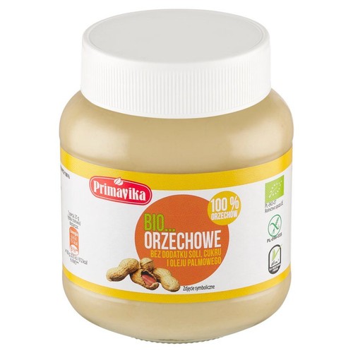 BIO Pasta orzechowa z prażonych orzeszków arachidowych 100% Primaeco 360 g