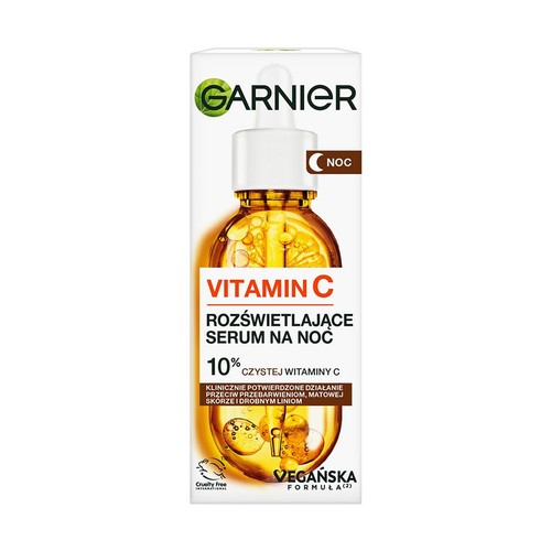 Rozświetlające serum na noc Skin Naturals Vitamin C  GARNIER  30 ml