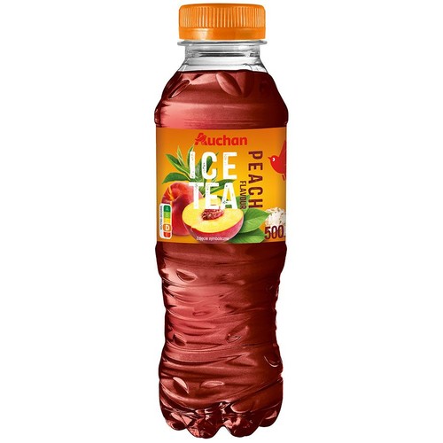 Napój niegazowany Ice Tea o smaku brzoskwiniowym Auchan 500 ml