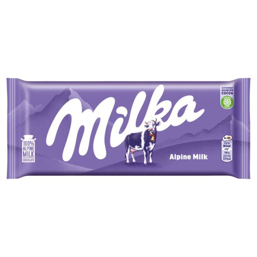 Czekolada mleczna z mleka alpejskiego Milka 100 g
