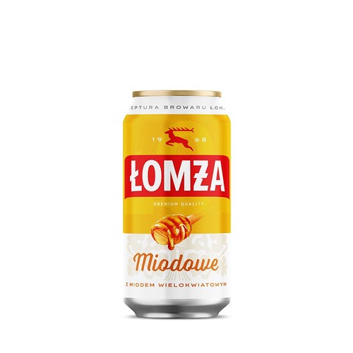 Piwo jasne miodowe alk. 5,7% obj. Łomża 4 x 400 ml