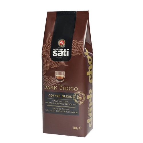 Kawa mielona o smaku gorzkiej czekolady Sati 250 g