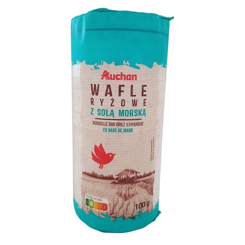 Wafle ryżowe z solą morską Auchan 100 g