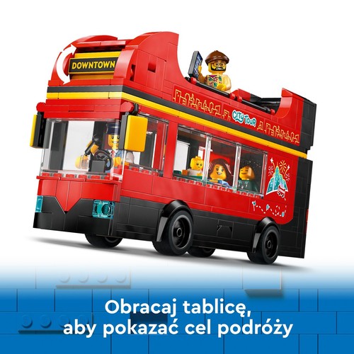 City Czerwony, piętrowy autokar 60407 LEGO 1 sztuka