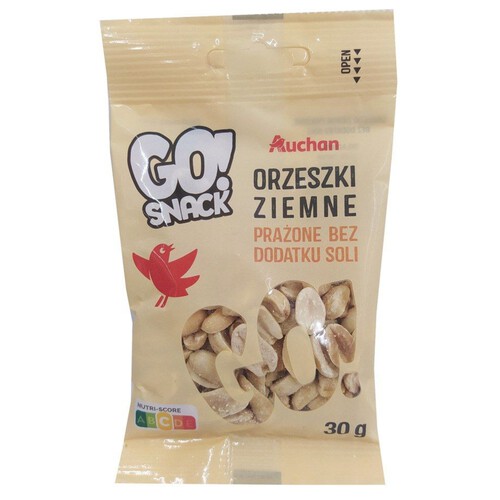 Orzeszki ziemne prażone bez dodatku soli Auchan 30 g 