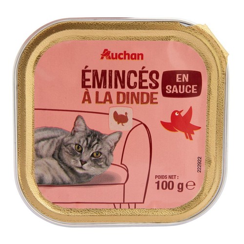 Karma mokra dla kotów z indykiem Auchan 100 g