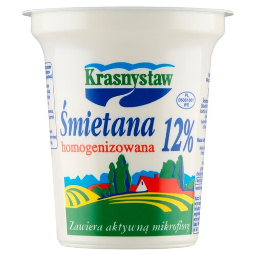 Śmietana 12 % homogenizowana 300g Krasnystaw 300 g